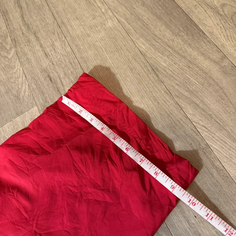 Adidas vintage Y2K red baggy climaproof mesh lined nylon track pant trousers size XL 164