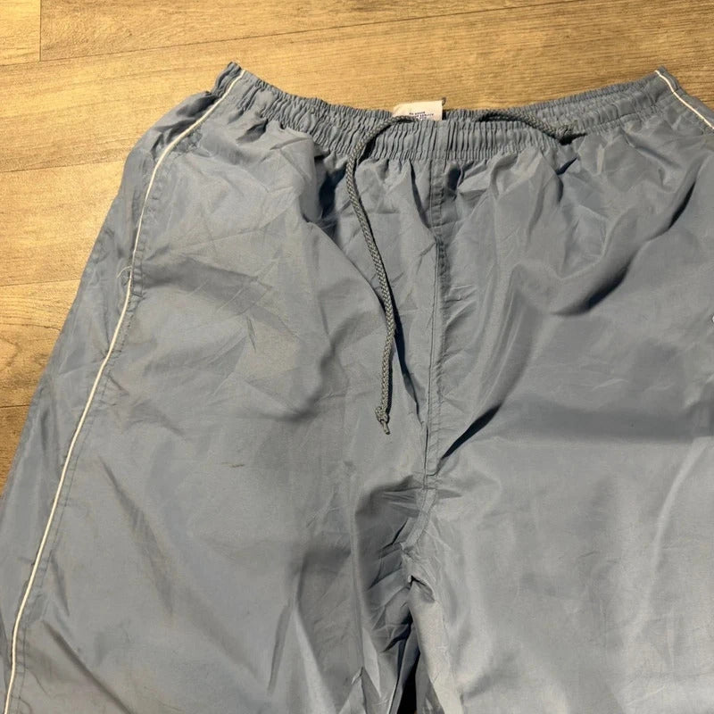 Vintage champion light blue Y2K logo nylon track pant size L 225