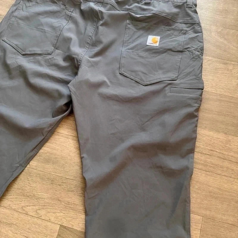 Carhartt relaxed fit grey cargo nylon work pant trousers size L 212