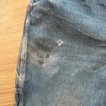 Vintage 2000s Dickies denim blue carpenter jean shorts Y2K W36 (12)