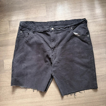 Vintage dickies Y2K relaxed skater style cargo shorts black W42 112