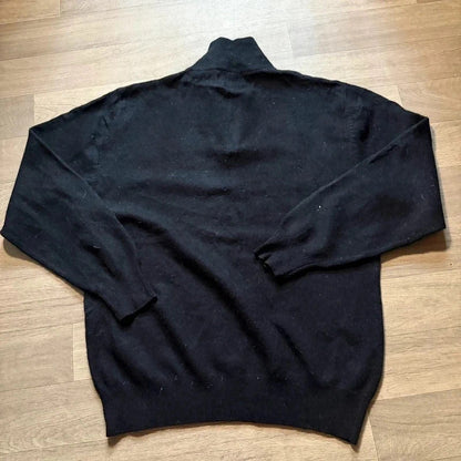 Robe di kappa vintage Y2K pure new wool quarter zip jumper size L 261