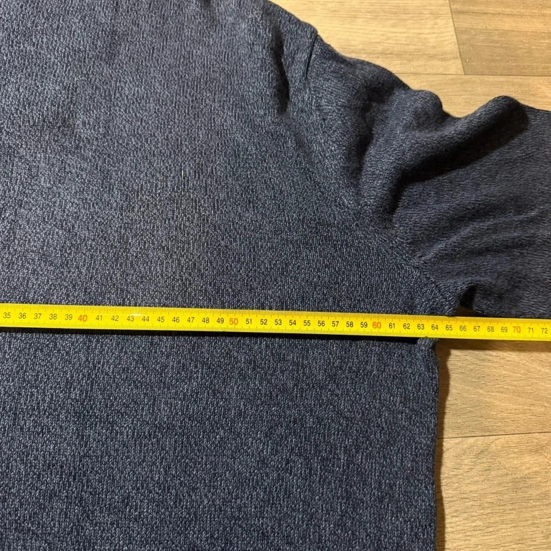 Calvin Klein jeans vintage navy knitted quarter zip jumper size XXL 235