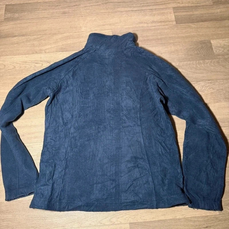 Columbia vintage navy logo fleece jacket size L 265