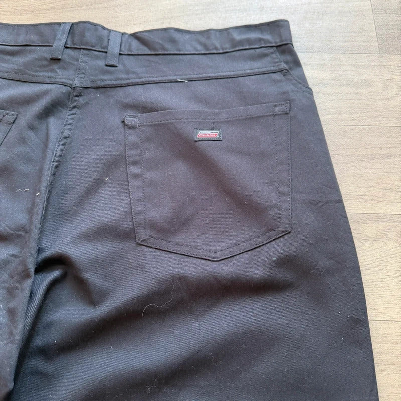 Dickies Vintage 2000s Y2K black relaxed baggy cargo relaxed skater chino shorts W40 (09)