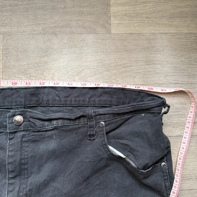 Vintage dickies Y2K relaxed skater style cargo shorts black W42 112