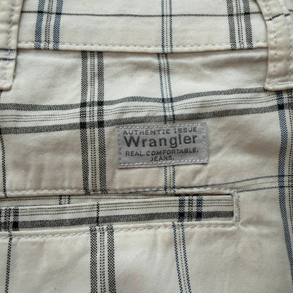 Wrangler vintage Y2K baggy relaxed skater style cargo chino checked shorts W40 050
