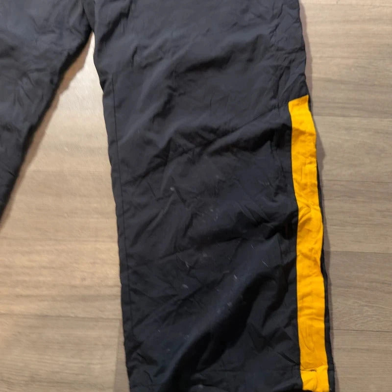 NHL Boston Bruins Track Pants Black Yellow Y2K Sportswear mesh Joggers XL 220