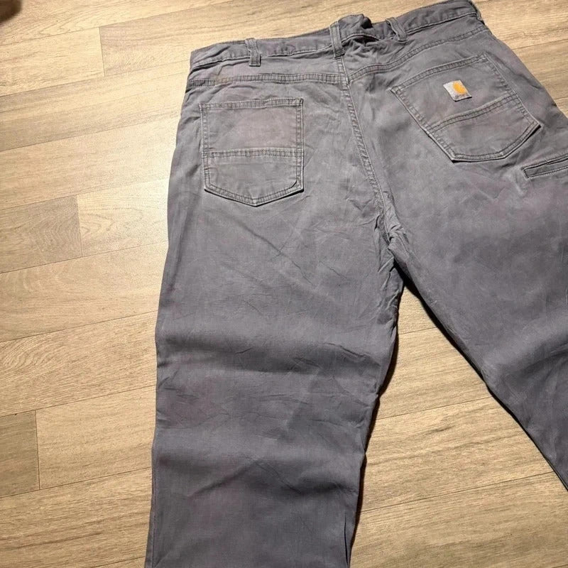 Carhartt relaxed fit grey cargo workwear trousers men’s size W38 L32  196