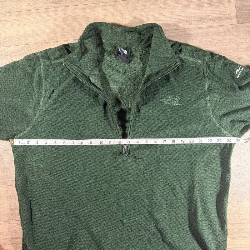 The north face dark green half zip fleece jumper size XL 267
