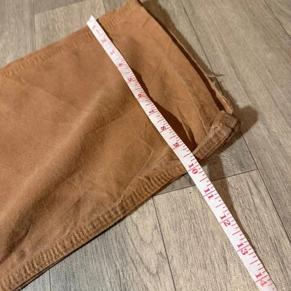 Vintage Carhartt dungaree fit brown tan cargo canvas trousers W42 L30 207