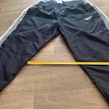 Vintage Y2K Reebok classic button up leg 90s nylon mesh track pants Size XL  213
