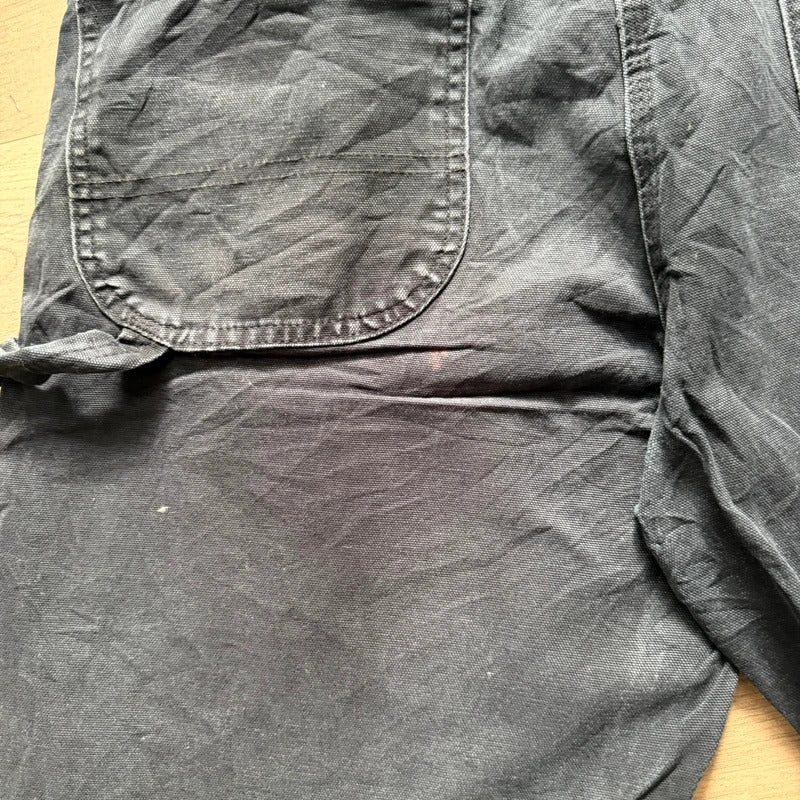 Vintage dickies Y2K black denim carpenter cargo jorts shorts W36 111