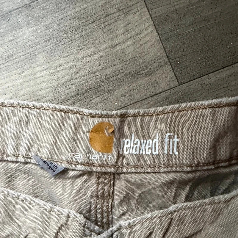 Carhartt relaxed fit beige Y2K cargo work pant trousers men’s W36 L30 200