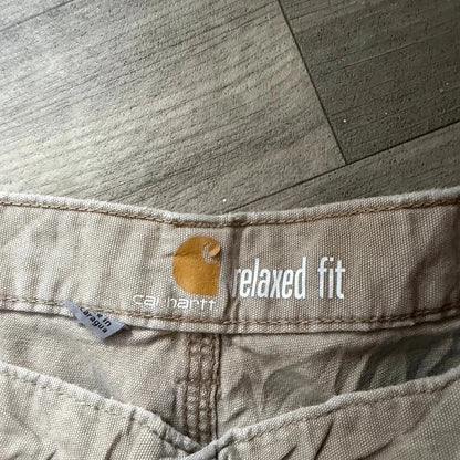Carhartt relaxed fit beige Y2K cargo work pant trousers men’s W36 L30 200