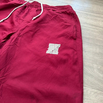 Adidas vintage Y2K wide leg nylon track pant trousers red size L 153