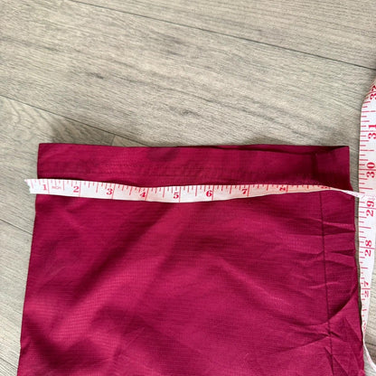 Adidas vintage Y2K wide leg nylon track pant trousers red size L 153