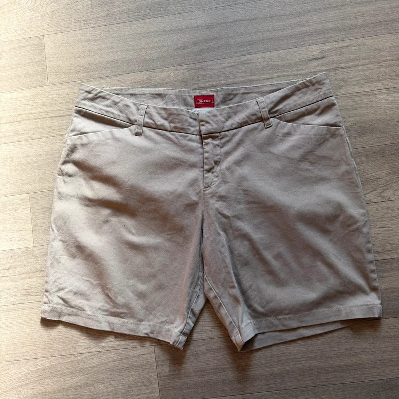 Vintage men’s dickies beige tan chino skater shorts W38 (08)