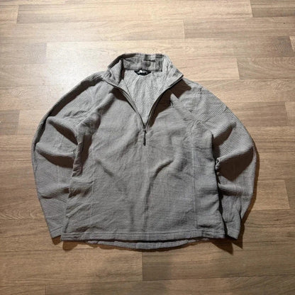 The north face grey quarter zip pullover fleece size M 269