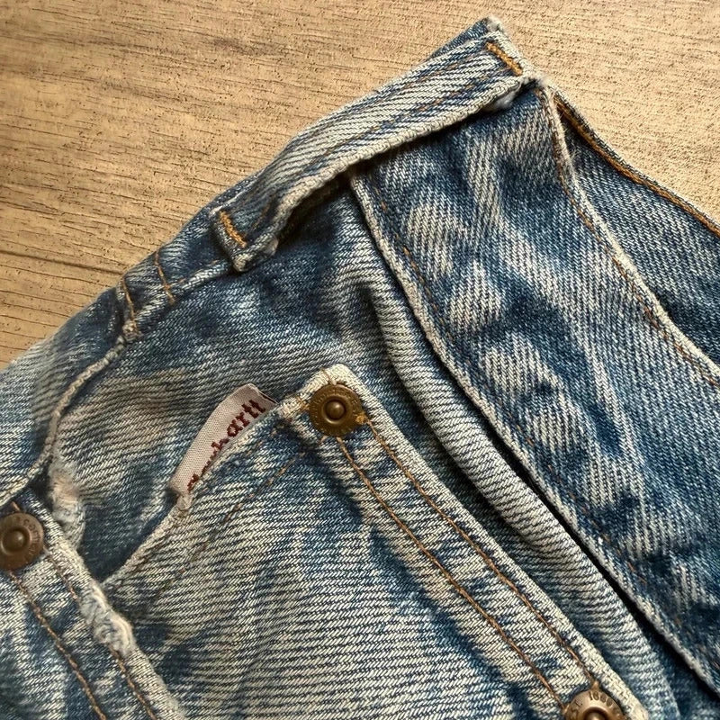 Carhartt vintage B160 DST relaxed fit baggy work style jeans blue W38 L30 203