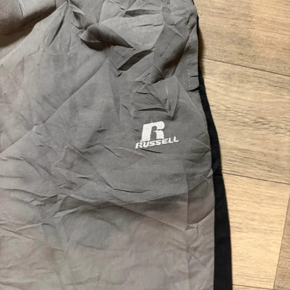 Vintage Russell athletics grey striped mesh lined nylon baggy track pants Y2K size Xl 199