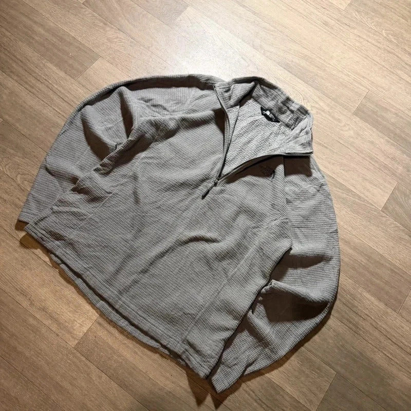 The north face grey quarter zip pullover fleece size M 269