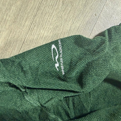 The north face dark green half zip fleece jumper size XL 267
