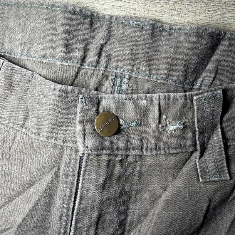 Carhartt double knee khaki cargo work style relaxed trousers size W32 L28 168