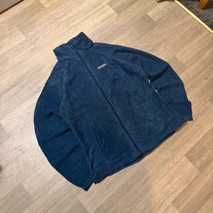 Columbia vintage navy logo fleece jacket size L 265