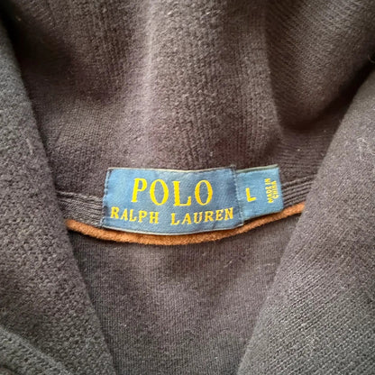 Ralph Lauren Shawl Collar Sweatshirt Navy Pullover Jumper Size L 032