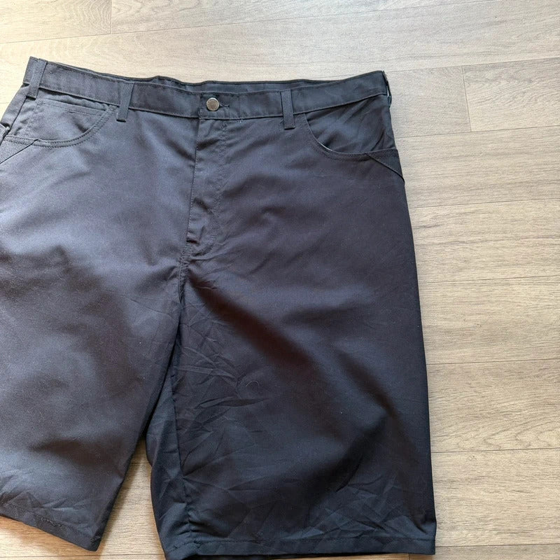 Dickies Vintage 2000s Y2K black relaxed baggy cargo relaxed skater chino shorts W40 (09)
