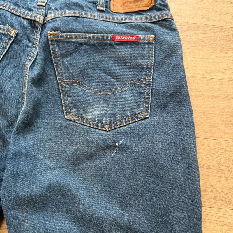 Dickies Denim Y2K Jean Shorts Blue Vintage 2000s Workwear Skater Mens W34 052