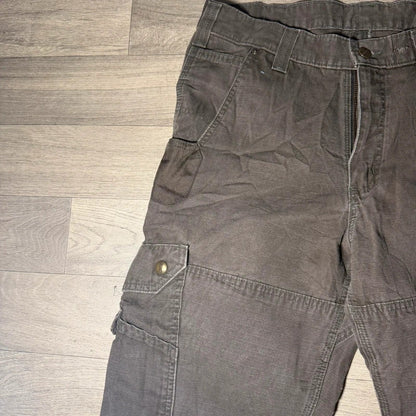 Carhartt double knee khaki cargo work style relaxed trousers size W32 L28 168