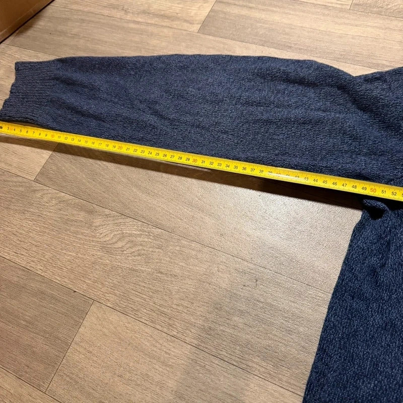Calvin Klein jeans vintage navy knitted quarter zip jumper size XXL 235