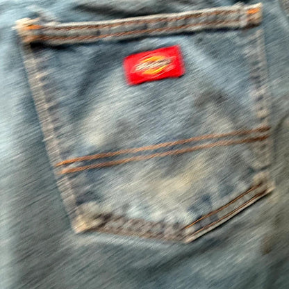 Vintage Dickies Y2K baggy relaxed denim blue shorts W40 041