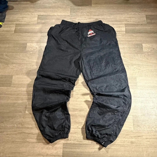 Vintage champion Y2K black Ohio state nylon mesh track pant trousers size L 215