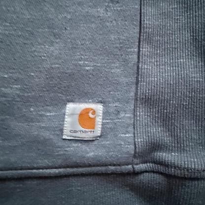 Carhartt relaxed fit light blue graphic spellout sleeve jumper men’s size S 107