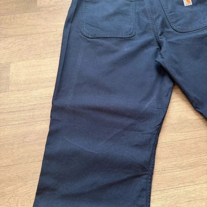 Carhartt rugged flex professional loose fit navy cavas work pant W38 L30 210
