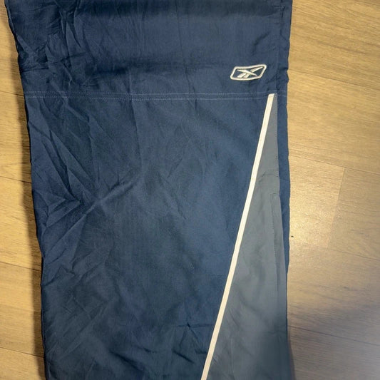 Reebock vintage Y2K navy baggy nylon track pants trousers L  224