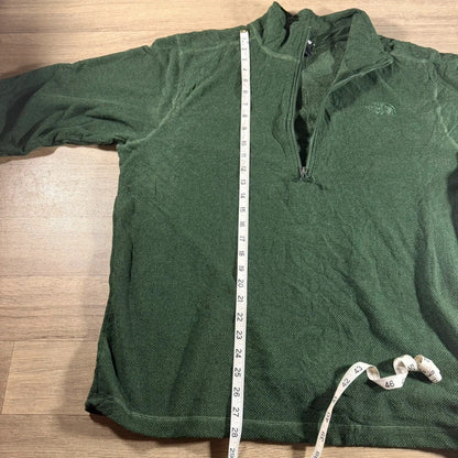The north face dark green half zip fleece jumper size XL 267