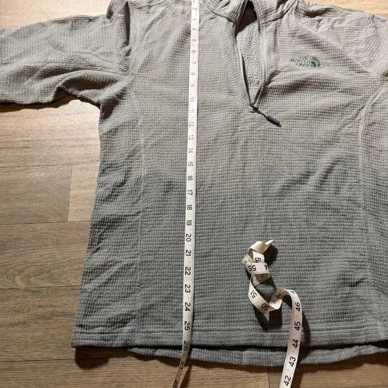 The north face grey quarter zip pullover fleece size M 269
