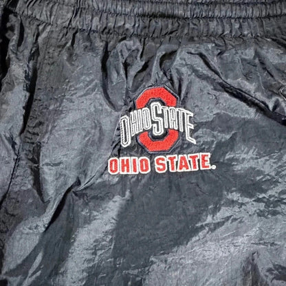 Vintage champion Y2K black Ohio state nylon mesh track pant trousers size L 215