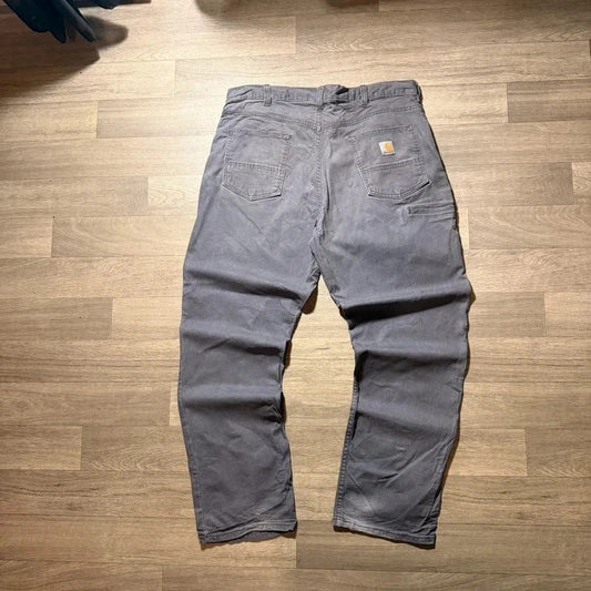 Carhartt relaxed fit grey cargo workwear trousers men’s size W38 L32  196