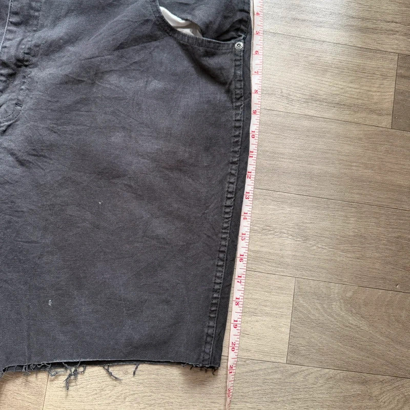 Vintage dickies Y2K relaxed skater style cargo shorts black W42 112
