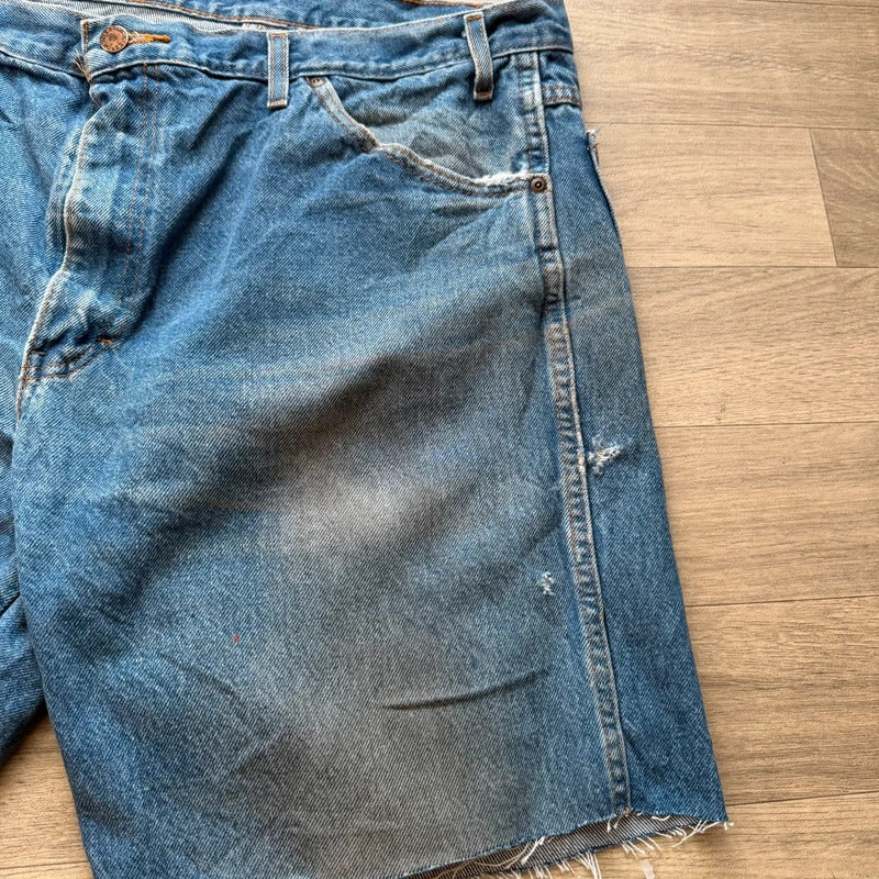 Vintage Dickies Y2K baggy relaxed denim blue shorts W40 041