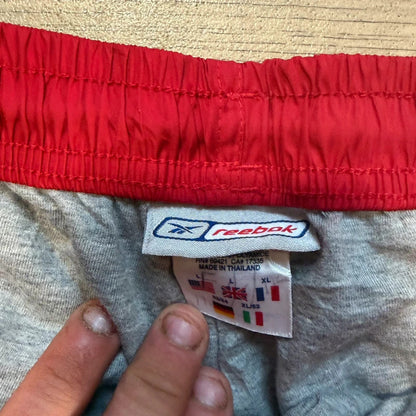 Reebok wide leg vintage Y2K 2000s red / black nylon track pant joggers size L 146
