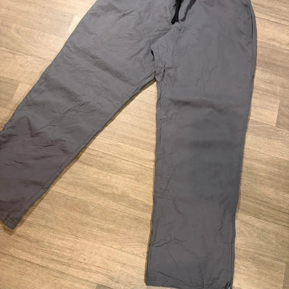 Under armour grey mesh lined nylon track pant trousers size L 221