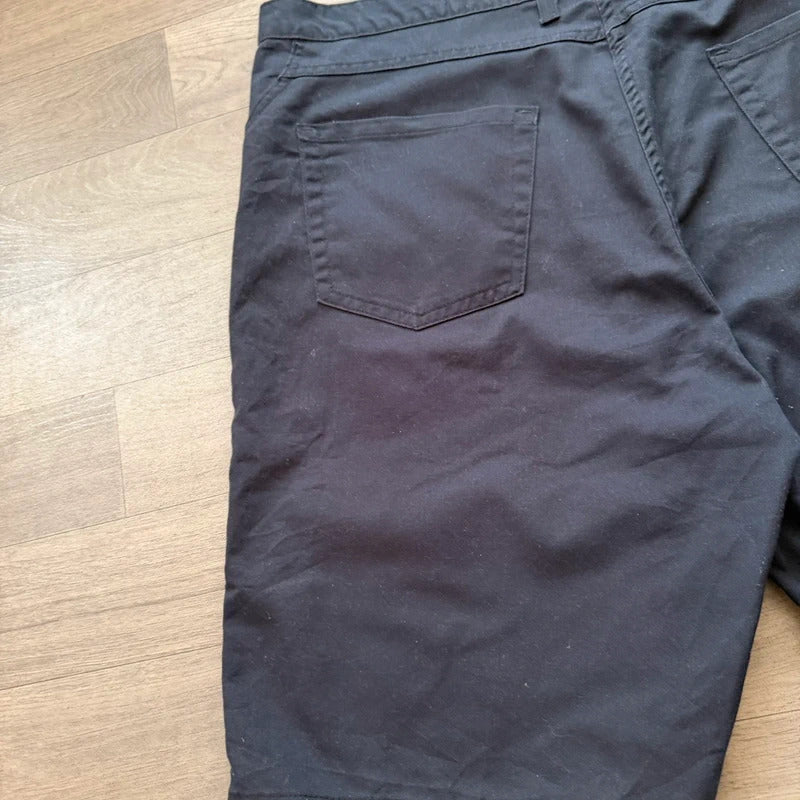 Vintage Y2K 2000s Dickies skater black relaxed baggy utility chino cargo shorts W42 (11)