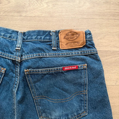 Dickies Denim Y2K Jean Shorts Blue Vintage 2000s Workwear Skater Mens W34 052