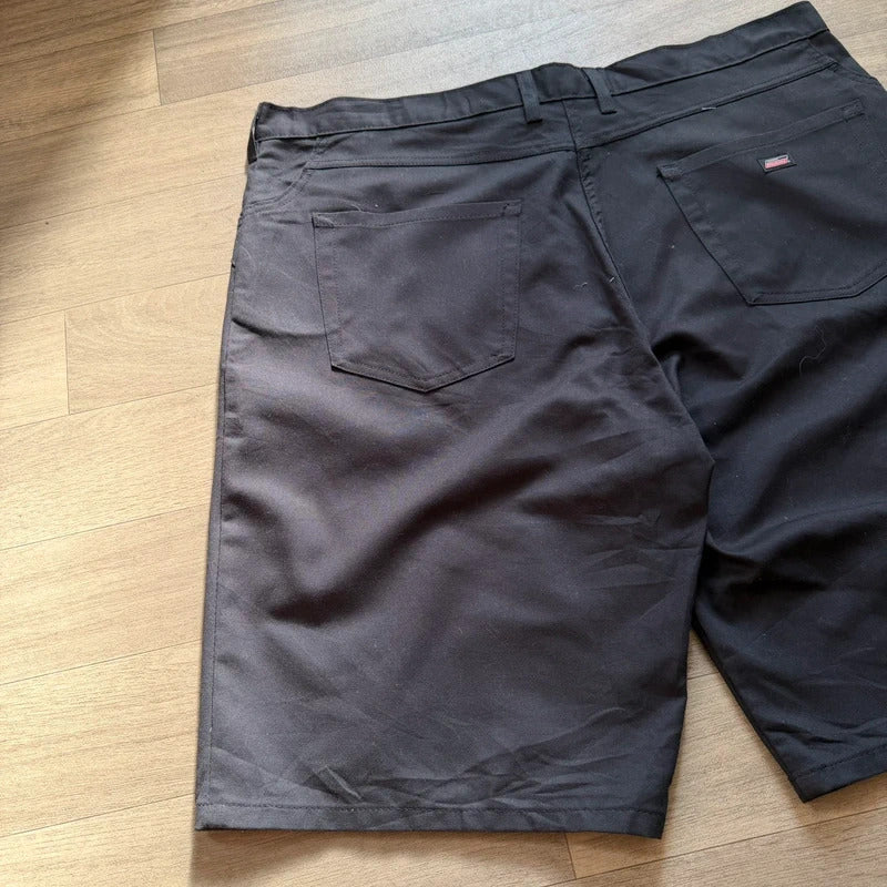 Dickies Vintage 2000s Y2K black relaxed baggy cargo relaxed skater chino shorts W40 (09)
